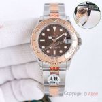 Replica Rolex Yacht Master 37mm Two Tone Rose Gold Swiss 2824 Movement